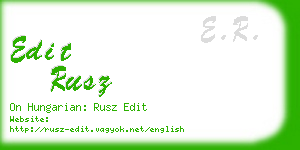 edit rusz business card